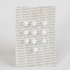 10 aimants ronds coloris blanc Ø.9 x l.6 mm
