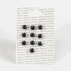 10 aimants ronds coloris noir Ø.9 x l.6 mm