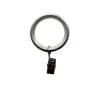 10 anneaux clip pour barre à rideau Athens GoodHome ⌀28 mm gris
