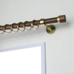 10 anneaux pour tringle à rideau D56 métal doré mat Ø28mm Mobois