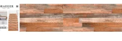 6 bandes adhésives motif texture bois L.4,8 x H.195 x l.0,4cm