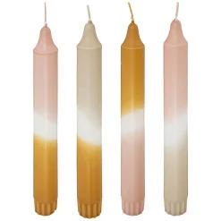 4 bougies batôns Laya multicouleurs H.18cm Atmosphera