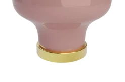 4 boutons de meuble ronds en porcelaine et métal rose Ø.3 cm GoodHome Edern