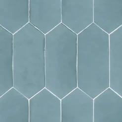 8 carreaux adhésifs décoratifs Vinyl Way 3D effet céramique bleu L.20 x L.20 cm x ep.1,3 mm Dada Art