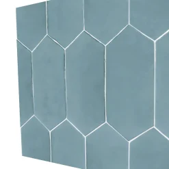 8 carreaux adhésifs décoratifs Vinyl Way 3D effet céramique bleu L.20 x L.20 cm x ep.1,3 mm Dada Art