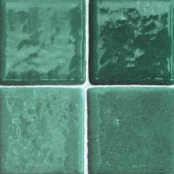 8 carreaux adhésifs décoratifs Vinyl Way 3D effet carreau vert azur L.20 x L.20 cm x ep.1,3 mm Dada Art