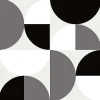 6 carreaux adhésifs motif demi cercle L.15 x H.15 x l.0,4cm