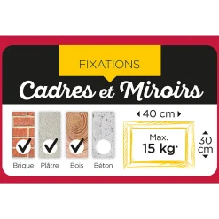 10 crochets + 10 épingles de fixation n°2