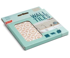 6 dalles adhésive murales Wall Tiles D-C-Fix Lina effet carreaux de ciment beige, blanc L.15 x l.15cm