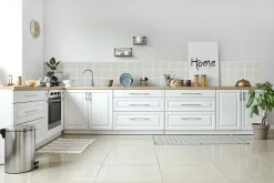 6 dalles adhésive murales Wall Tiles D-C-Fix Lina effet carreaux de ciment beige, blanc L.15 x l.15cm