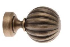 1 EMBOUT SPHÈRE PLISSÉE - LAITON MASSIF - DIAMÈTRE 28