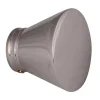 2 Embouts de tringle - Effet trapèze (Diam. 20 mm - Argent)