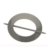 1 EMBRASSE PVC OVALE POUR RIDEAU COULEUR ZINC