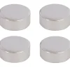 4 fixations rondes pour miroir Ø2cm chromées MPglass