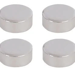 4 fixations rondes pour miroir Ø2cm chromées MPglass