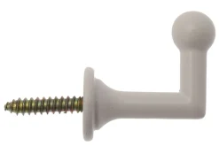 2 GONDS ANGLAIS POUR RIDEAU COULEUR BLANC - 3CM