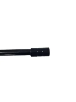 1 KIT EXTENSIBLE COMPOSÉ DE 2 SUPPORTS AVEC VISSERIE ET 2 EMBOUTS CYLINDRE - 120 A  210 CM - DIAMETRE 19 - NOIR BRILLANT