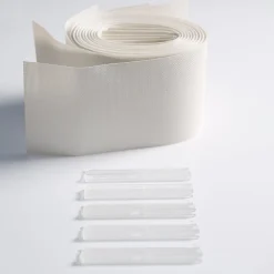 5 lamelles verticales orientables 89mm pour store californien blanc sans chaînette H.260cm, Madeco Screen