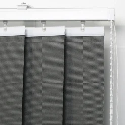 5 lamelles verticales orientables 89mm pour store californien gris chiné sans chaînette H.260cm, Madeco Screen