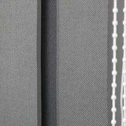 5 lamelles verticales orientables 89mm pour store californien gris chiné sans chaînette H.260cm, Madeco Screen