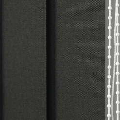 5 lamelles verticales orientables 89mm pour store californien noir sans chaînette H.260cm, Madeco Screen