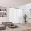 5 lamelles verticales orientables 89mm pour store californien en voile blanc sans chaînette basse H.260cm Madeco