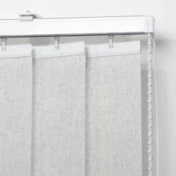 5 lamelles verticales orientables 89mm pour store californien gris chiné sans chaînette H.260cm, Madeco