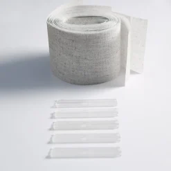 5 lamelles verticales orientables 89mm pour store californien gris chiné sans chaînette H.260cm, Madeco