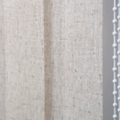 5 lamelles verticales orientables 89mm pour store californien beige paille sans chaînette H.260cm, Madeco
