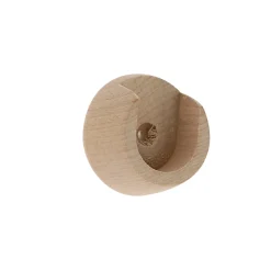 2 naissances support tringle à rideau bois de hêtre beige Ø20/28mm Mobois