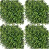 12 Panneaux Plantes Artificielles Muraux 50 X 50 cm Mur Végétal Artificiel pour Intérieur et Extérieur