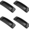 4 Pièces Poignée De Porte Coulissante Autocollantes Plastique pour Armoires de Portes et Fenêtres de Type Pate Noir