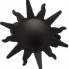 2 PINCES SOLEIL POUR RIDEAU COULEUR NICKEL NOIR