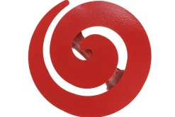 2 PINCES SPIRALE - ROUGE GLOSSY