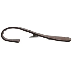 4 pinces vintage en cuir pour barre à rideau Ø2/2,8cm Mobois