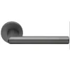 2 poignées rosace carrée A CLIPSER, finition gris anthracite garantie 5 ans, pour porte intérieure sans clé.