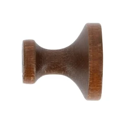 2 porte embrasses rideau bois de hêtre chêne foncé L.30mm Mobois