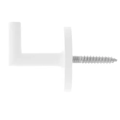 2 porte embrasses rideau métal blanc mat L.33,5mm Mobois