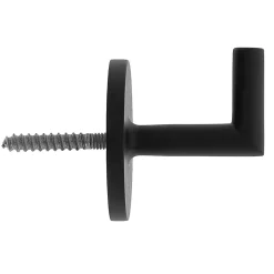 2 porte embrasses rideau métal noir mat L.33,5mm Mobois