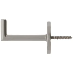 2 porte embrasses rideau métal gris chromé mat L.53,5mm Mobois