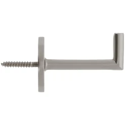 2 porte embrasses rideau métal gris chromé mat L.53,5mm Mobois