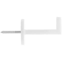 2 porte embrasses rideau métal blanc mat L.53,5mm Mobois