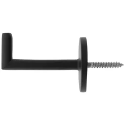 2 porte embrasses rideau métal noir mat L.53,5mm Mobois