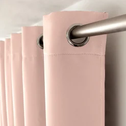 2 rideaux occultant à œillets, vieux rose, 140x240cm, 100% polyester, collection Réglisse, CMADECO