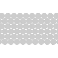 50 stickers occultants cercles pour vitre et porte de douche 50 x 100 cm -50 stickers cercles 10X10 cm