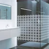 50 stickers occultants ronds pour vitre et porte de douche 50 x 100 cm -50 stickers ronds 10X10 cm