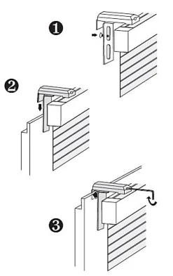 2 supports blancs pour fenêtre en PVC