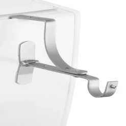 2 Supports de tringle sans perçage pour coffre de volet roulant (Argent)