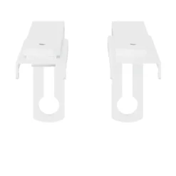 2 supports pour rail simple Millet blanc GoodHome
