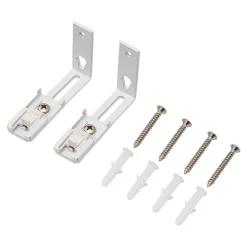 2 supports pour rail simple Millet blanc GoodHome